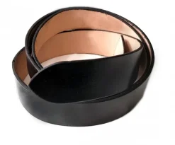 Best Sale Leonardo Carbone 5000 Gürtelrohling "Rolf" aus robustem Leder - Schwarz