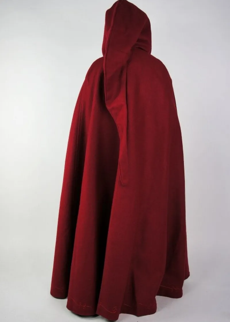 Fashion Leonardo Carbone 16013 Kinderwollumhang mit handgenähter Stickerei Rot