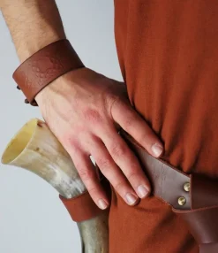 Discount Leonardo Carbone 1241 Lederarmband mit keltischer Prägung