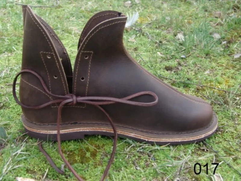 New Leonardo Carbone 017 Lederschuhe- Braun