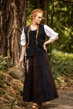 Clearance Leonardo Carbone Baumwollweste "Franziska" Schwarz