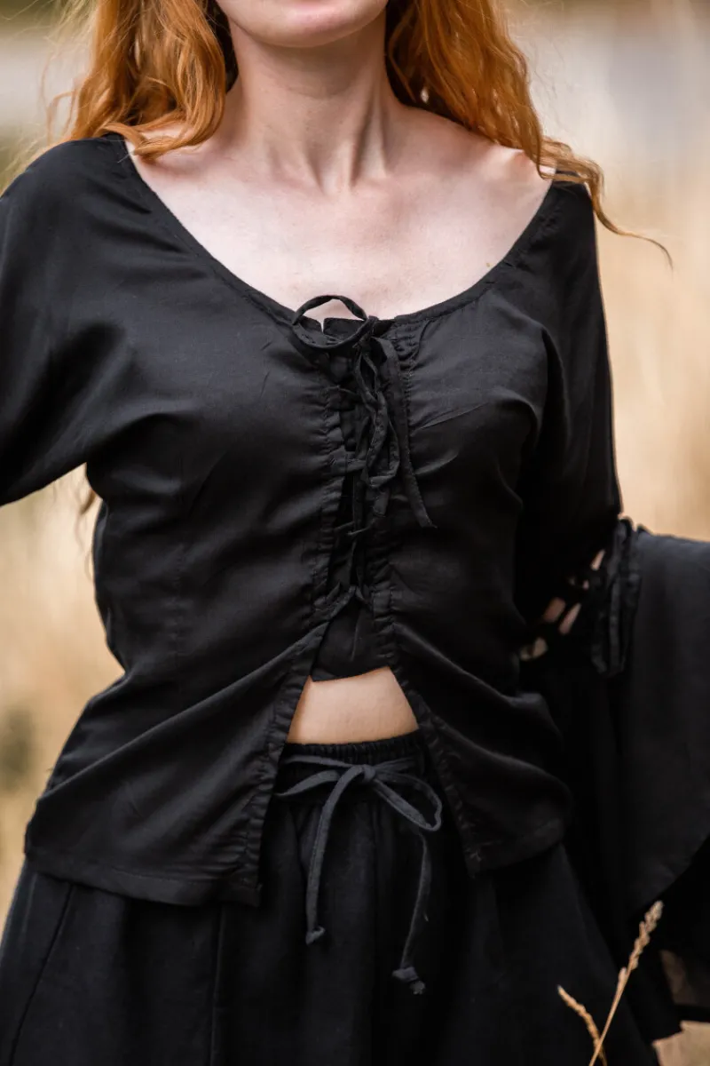 Best Sale Leonardo Carbone Bluse "Carmen" Schwarz