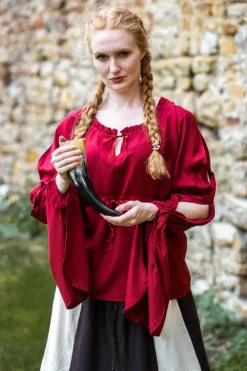 Clearance Leonardo Carbone Bluse "Victoria" Rot