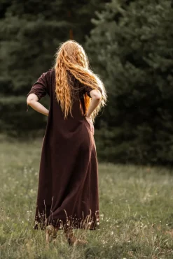 Online Leonardo Carbone Bodenlanges Kurzarmkleid 