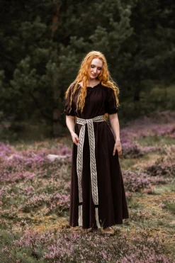 Online Leonardo Carbone Bodenlanges Kurzarmkleid 