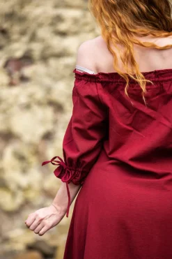 Best Leonardo Carbone Bodenlanges Kurzarmkleid