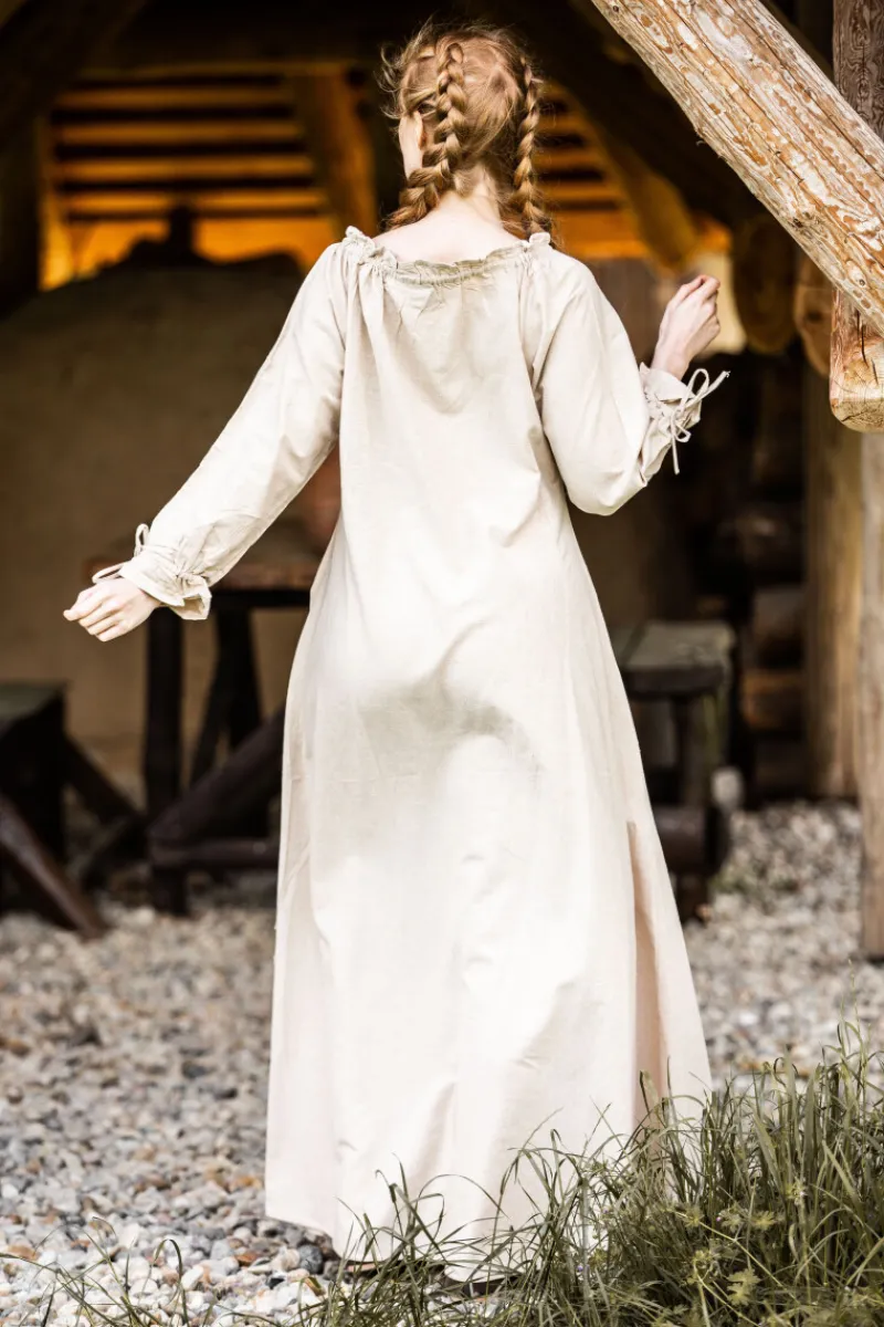 Best Sale Leonardo Carbone Bodenlanges Langarmkleid "Mechthild" farben Hanf