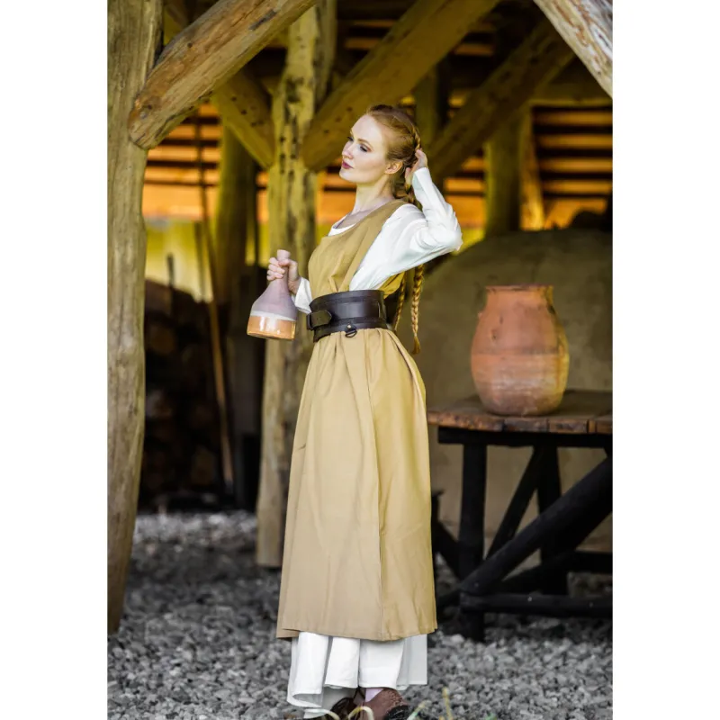 Store Leonardo Carbone Bäuerliches Überkleid "Gerda" Honig Braun