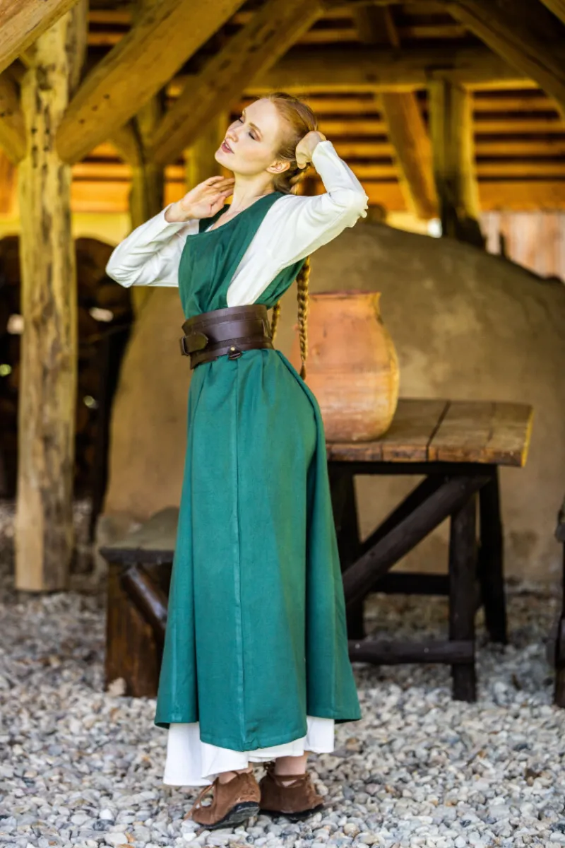 Hot Leonardo Carbone Bäuerliches Überkleid "Gerda" Grün