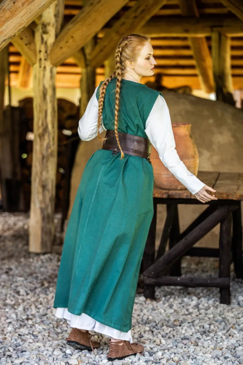 Hot Leonardo Carbone Bäuerliches Überkleid "Gerda" Grün