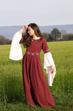 Cheap Leonardo Carbone Edles Kleid mit Bordüre 
