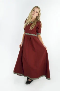 Best Leonardo Carbone Edles Kurzarmkleid mit Bordüre
