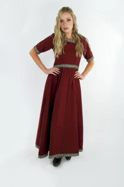 Best Leonardo Carbone Edles Kurzarmkleid mit Bordüre