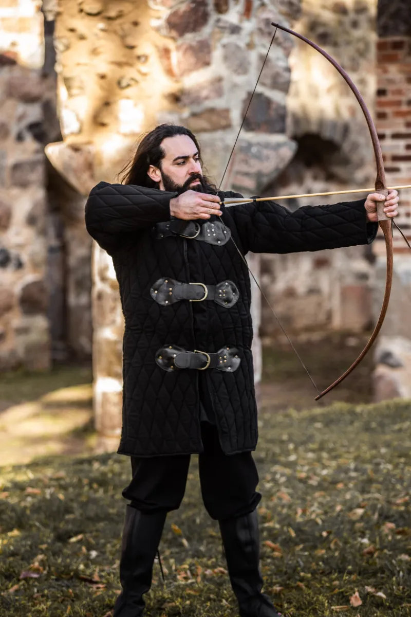 Sale Leonardo Carbone Gambeson mit Schließen "Frieso" Schwarz