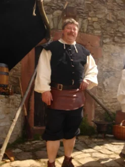 Shop Leonardo Carbone Gefütterter Samtwams "Heinrich" Schwarz