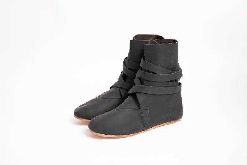 Best Sale Leonardo Carbone Haithabu Stiefel mit Ledersohle "Sjur" Schwarz
