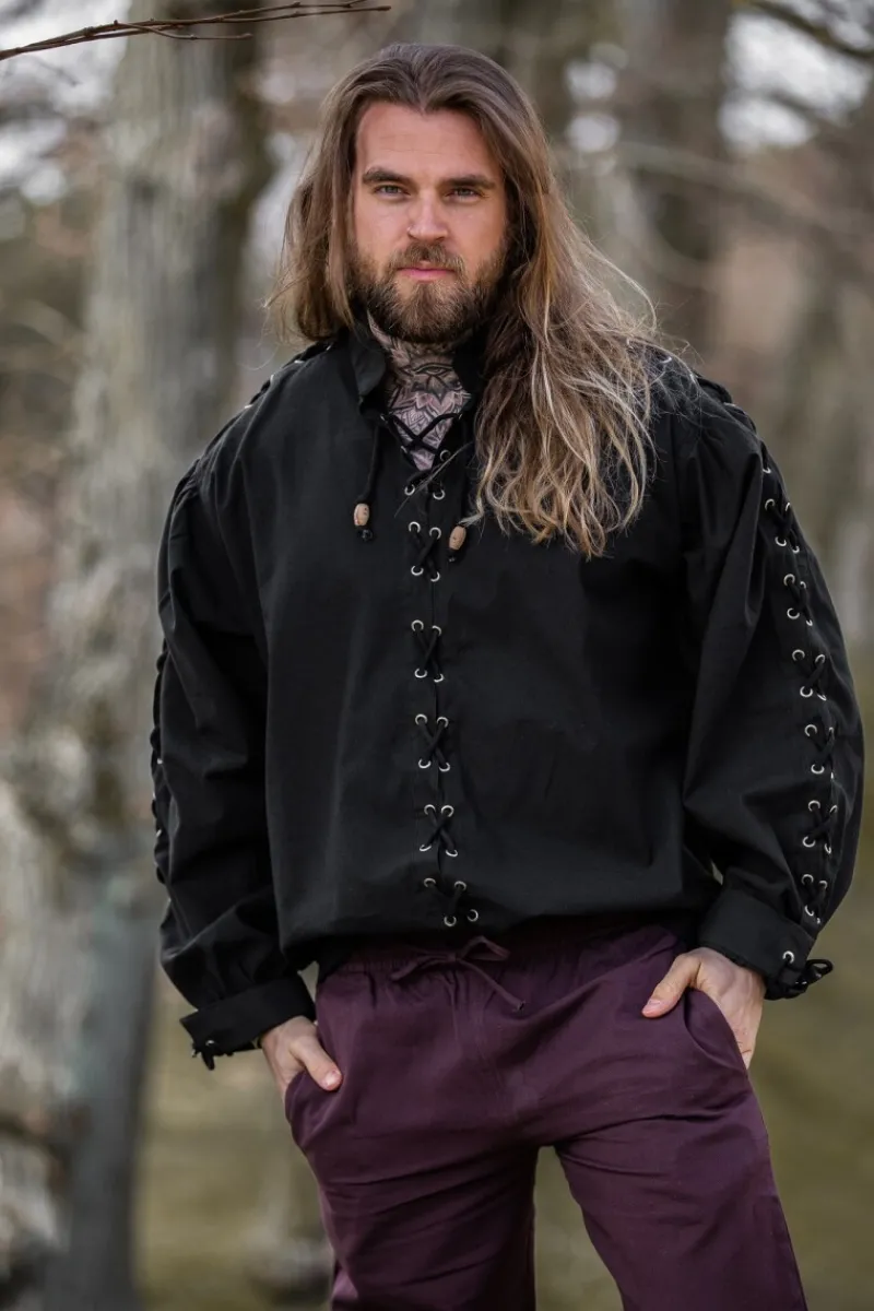 Store Leonardo Carbone Hemd "Gustavo" Schwarz
