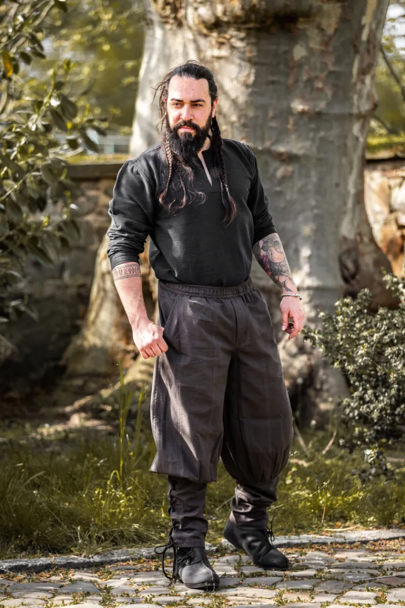 Store Leonardo Carbone Hose "Tiago" mit Beinschnürung Braun