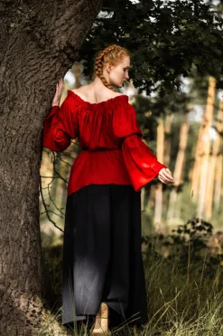 Store Leonardo Carbone Klassische Mittelalterbluse 