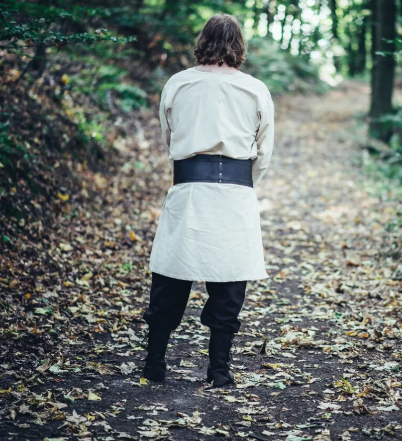 Fashion Leonardo Carbone Klassische Wikinger Tunika "Thor" Natur