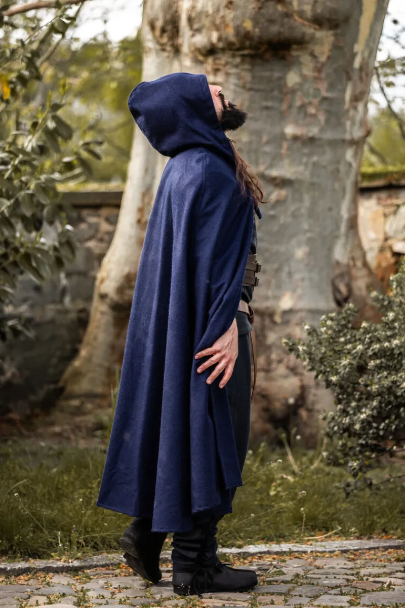 Online Leonardo Carbone Klassischer Mittelalterumhang "Elinor" Blau