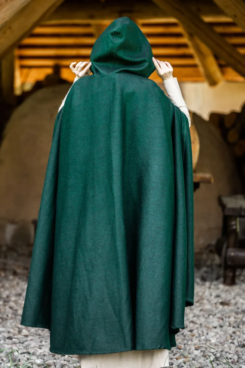 Fashion Leonardo Carbone Klassischer Mittelalterumhang "Elinor" Grün