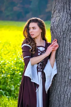 Sale Leonardo Carbone Kleid mit Trompetenärmeln 