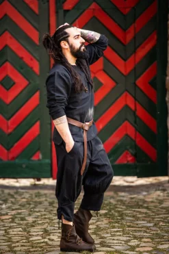 Fashion Leonardo Carbone Kniebundhose mit Unterbeinschnürung 