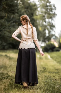 Store Leonardo Carbone Kurzarm-Rüschenbluse