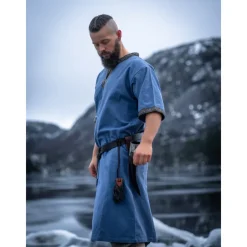 Online Leonardo Carbone Kurzarmtunika mit Bordüre 