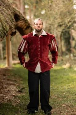 Flash Sale Leonardo Carbone Landsknechtjacke mit geschlitzten Ärmeln