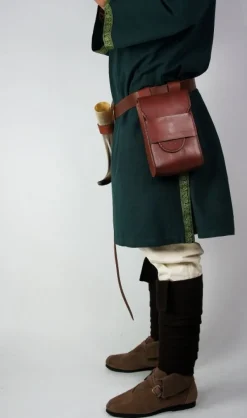Best Sale Leonardo Carbone Ledergürteltasche "Bjarne" Braun