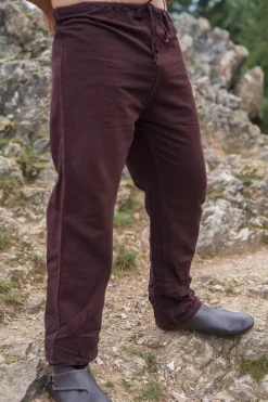 Sale Leonardo Carbone Leinenhose "Asmund" Dunkelbraun