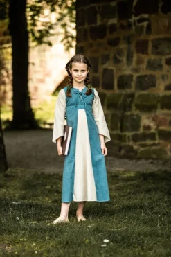 Best Sale Leonardo Carbone Mädchenkleid "Elsa" Blau/Natur