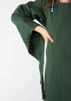 Outlet Leonardo Carbone Mädchenkleid mit Trompetenärmeln 