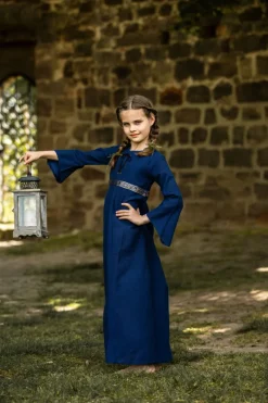 New Leonardo Carbone Mädchenkleid "Piccola Donna" Blau