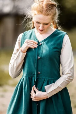 Fashion Leonardo Carbone Mittelalter Bauernkleid 
