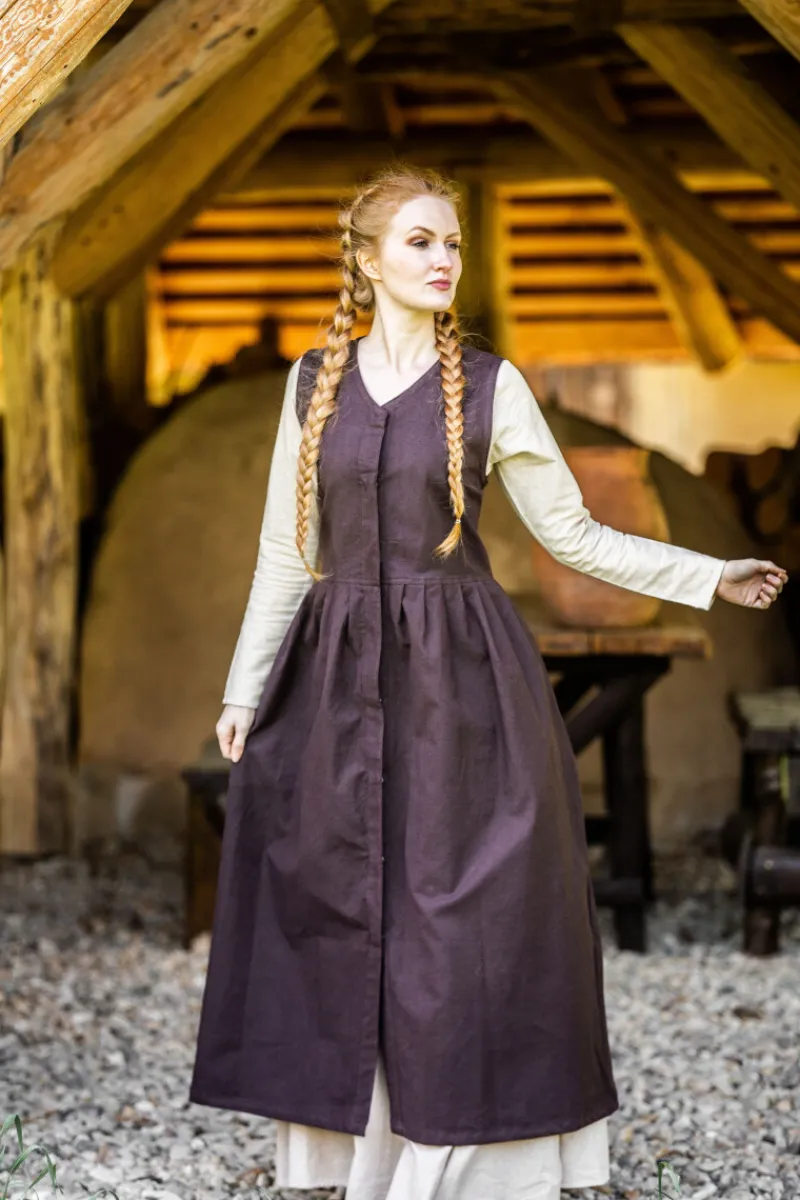 Fashion Leonardo Carbone Mittelalter Bauernkleid "Arlette" Braun