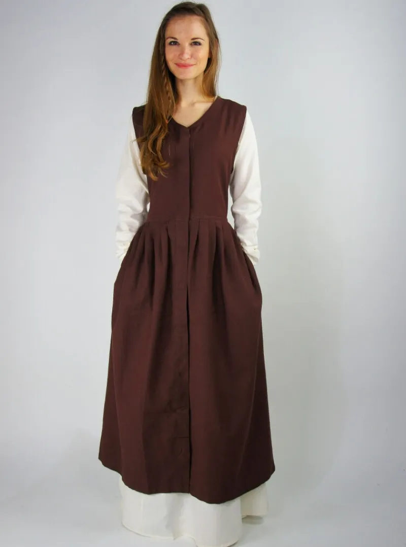 Fashion Leonardo Carbone Mittelalter Bauernkleid "Arlette" Braun