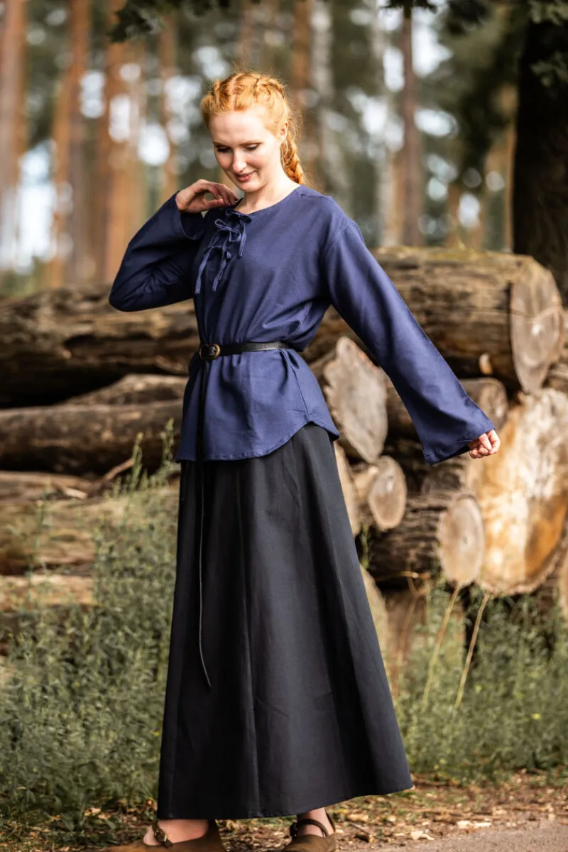 Clearance Leonardo Carbone Mittelalter Bluse "Tilda" Blau