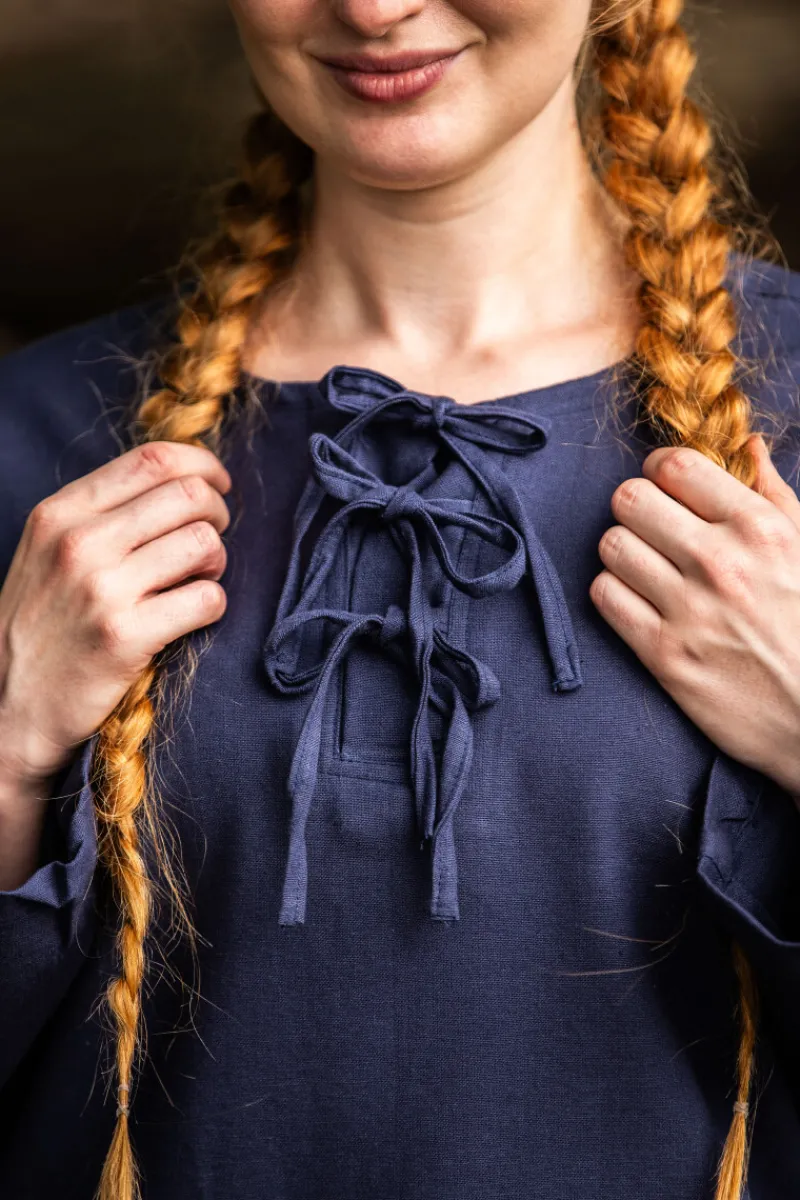 Clearance Leonardo Carbone Mittelalter Bluse "Tilda" Blau