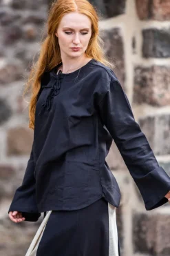 New Leonardo Carbone Mittelalter Bluse "Tilda" Schwarz