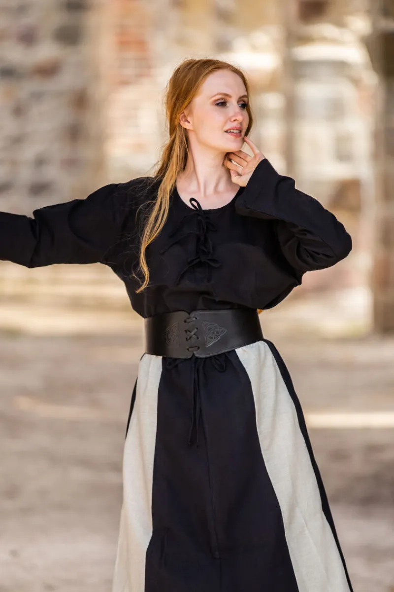 New Leonardo Carbone Mittelalter Bluse "Tilda" Schwarz