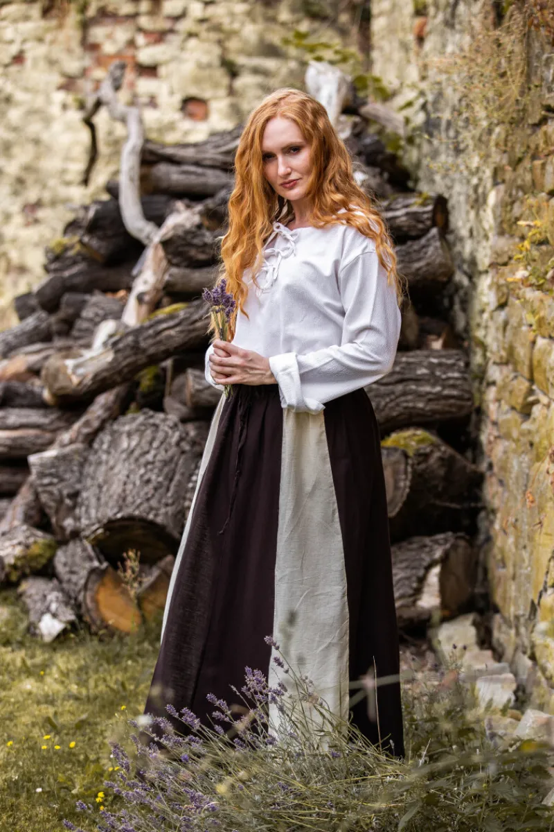 Online Leonardo Carbone Mittelalter Bluse "Tilda" Weiß