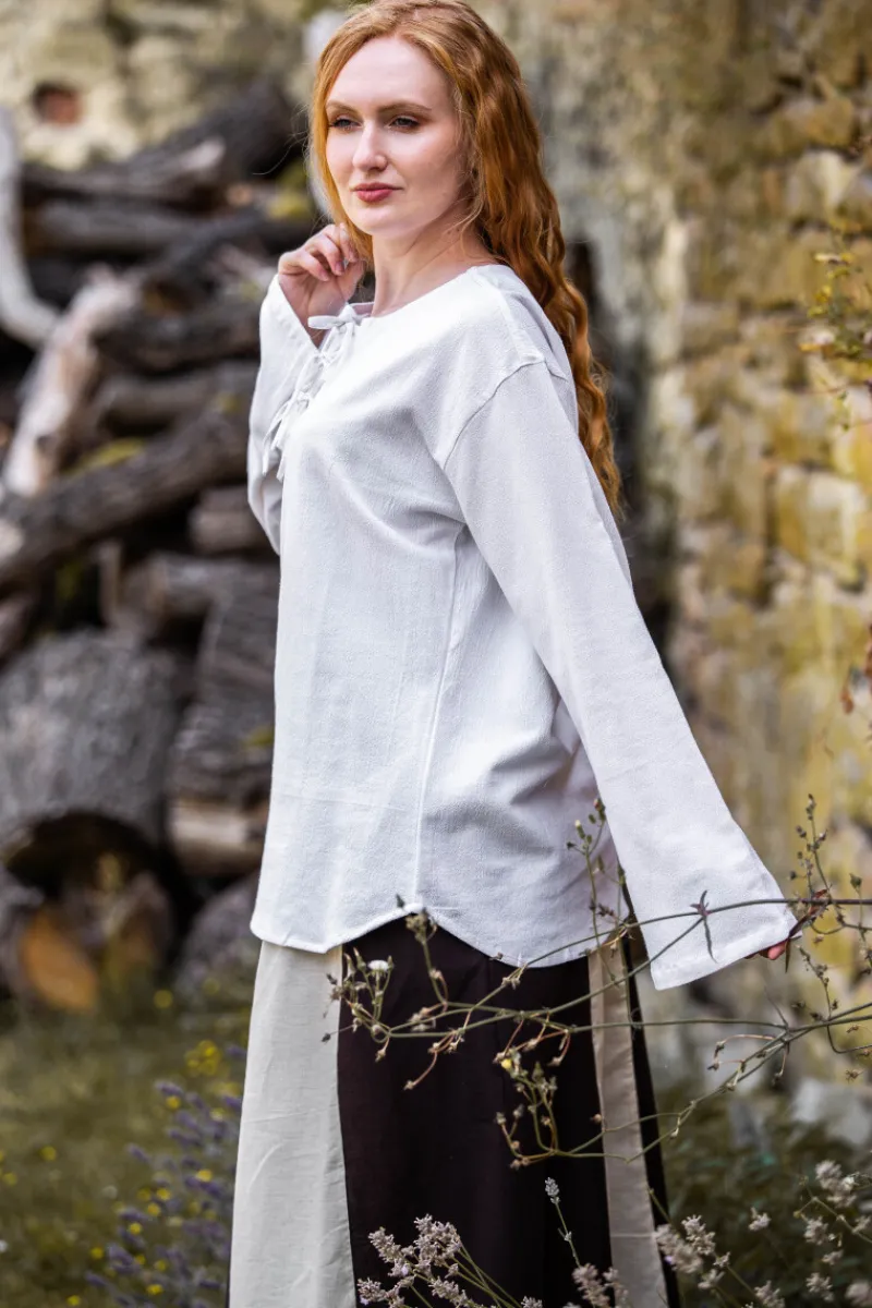 Online Leonardo Carbone Mittelalter Bluse "Tilda" Weiß