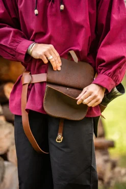 Store Leonardo Carbone Mittelalter Gürteltasche Leder 