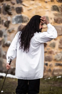 Fashion Leonardo Carbone Mittelalter Hemd 