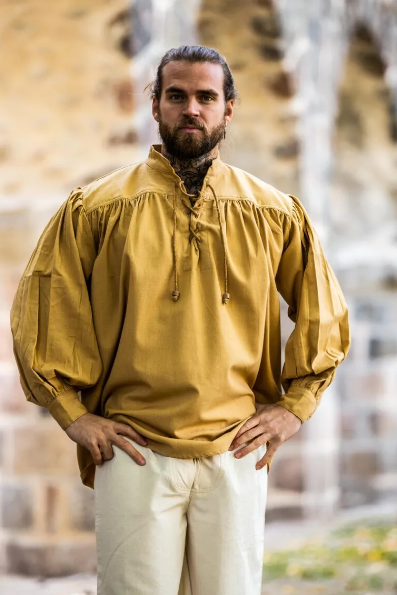 Online Leonardo Carbone Mittelalter Hemd "Yven"