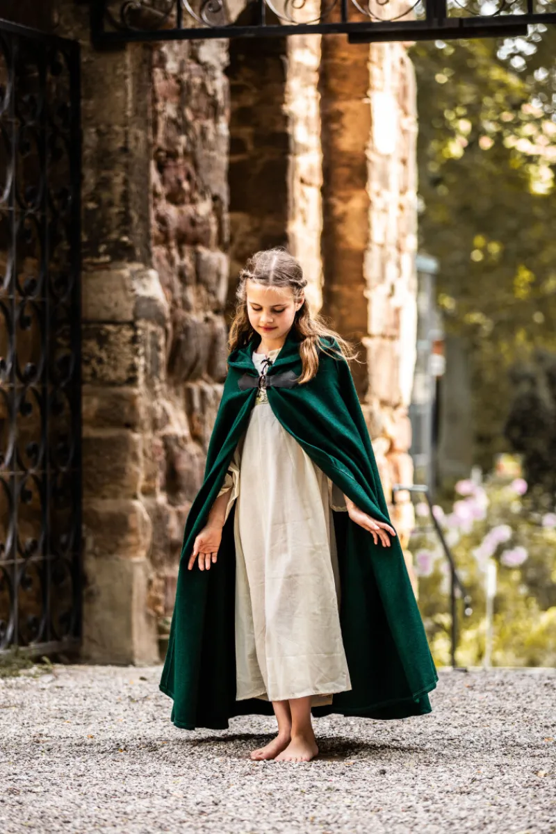 Cheap Leonardo Carbone Mittelalter Kinder Umhang "Agnes" Grün