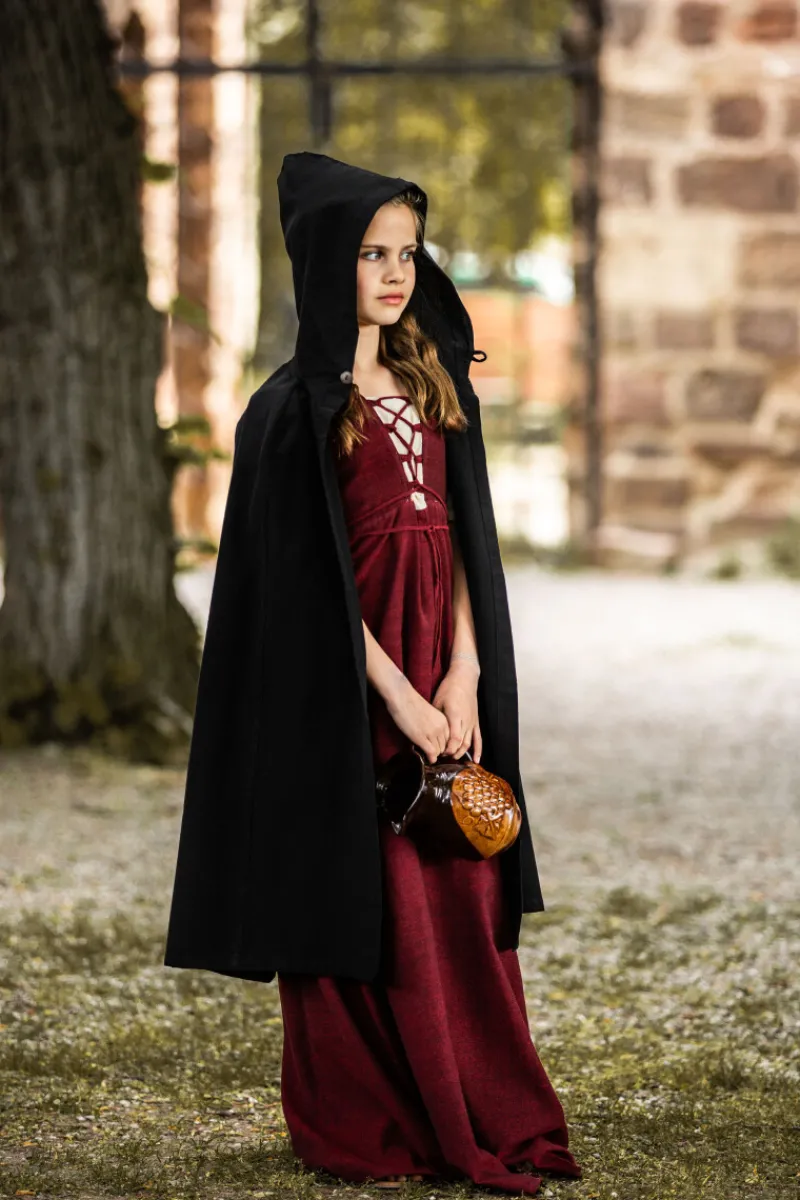 Flash Sale Leonardo Carbone Mittelalter Kinderumhang "Cecilia" Schwarz